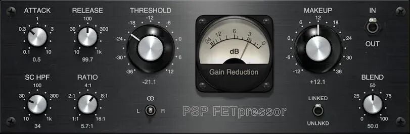

Плагин сжатия PSP Audioware FETpressor FET
