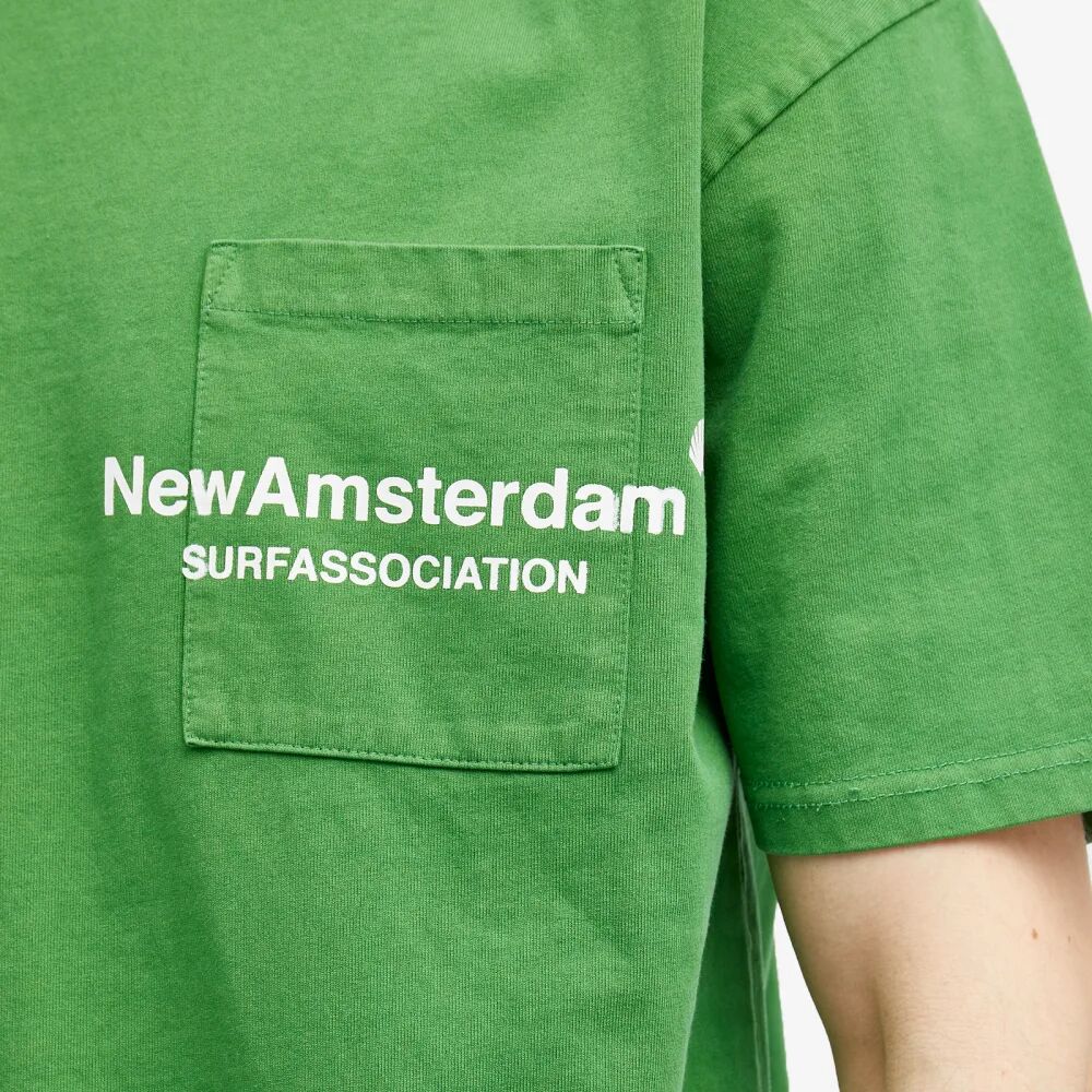 цена New Amsterdam Surf Association Футболка с карманами, зеленый