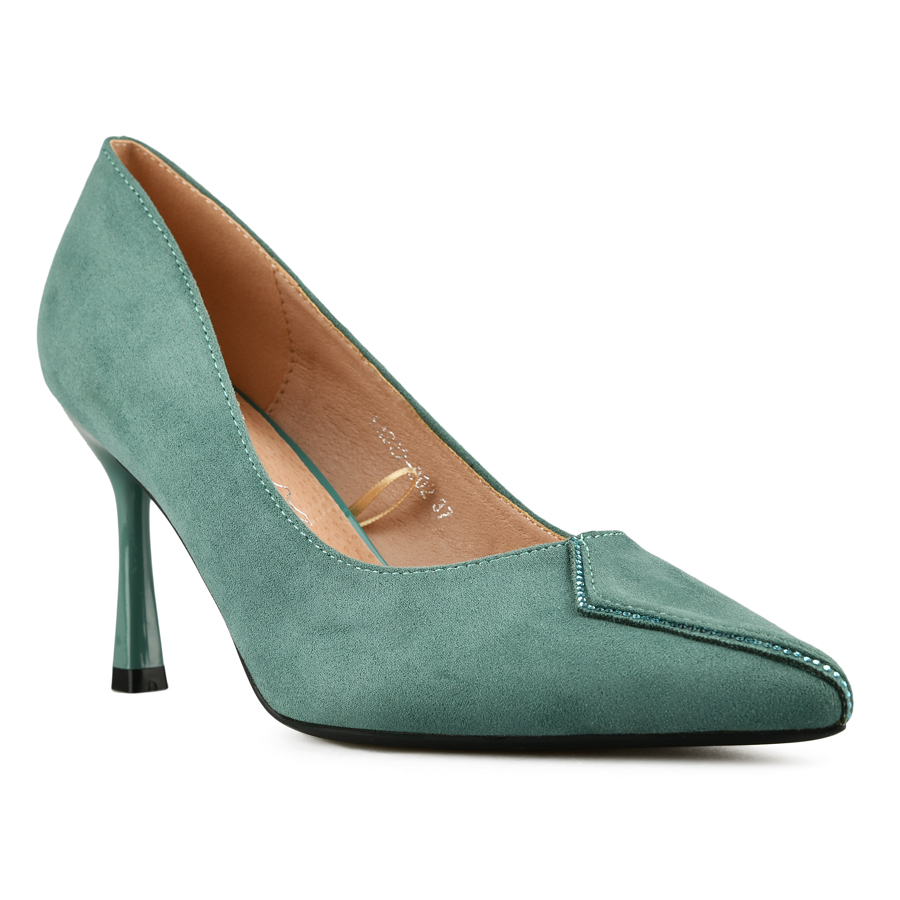 Женские элегантные туфли зеленые Tendenz туфли женские зеленые