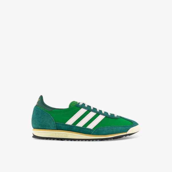 

Кроссовки sl 72 с низким берцем из замши и сетки Adidas, зеленый