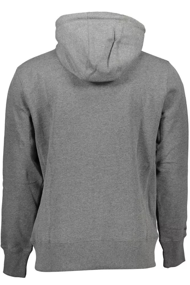 

Мужская толстовка с капюшоном Superdry Chic и вышивкой, серый