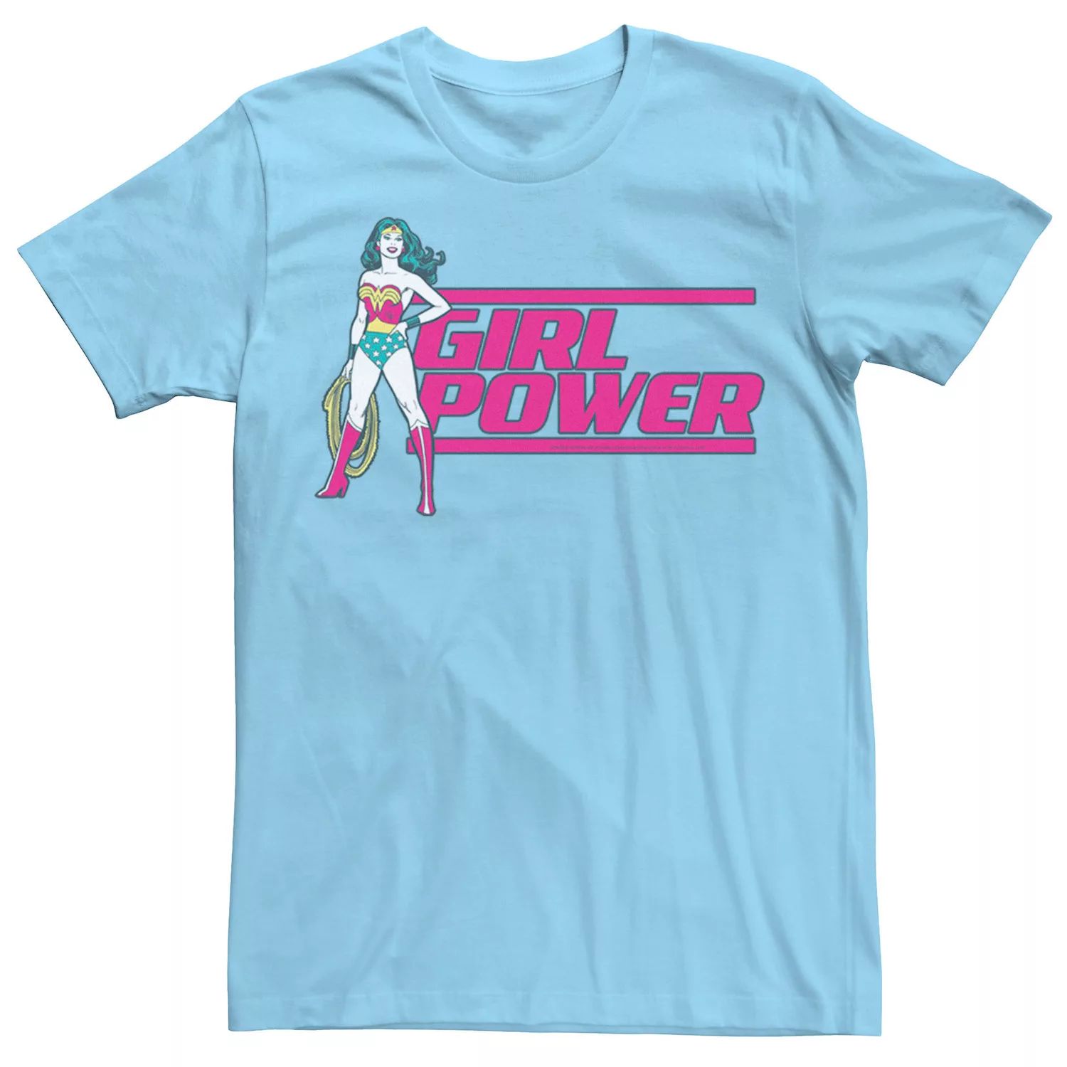 Мужская футболка Wonder Woman Girl Power Lasso с текстовым плакатом DC Comics