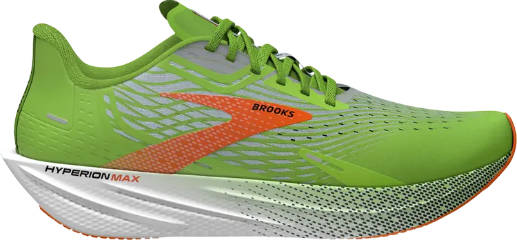 

Кроссовки Hyperion Max 'Green Gecko Red Orange', зеленый