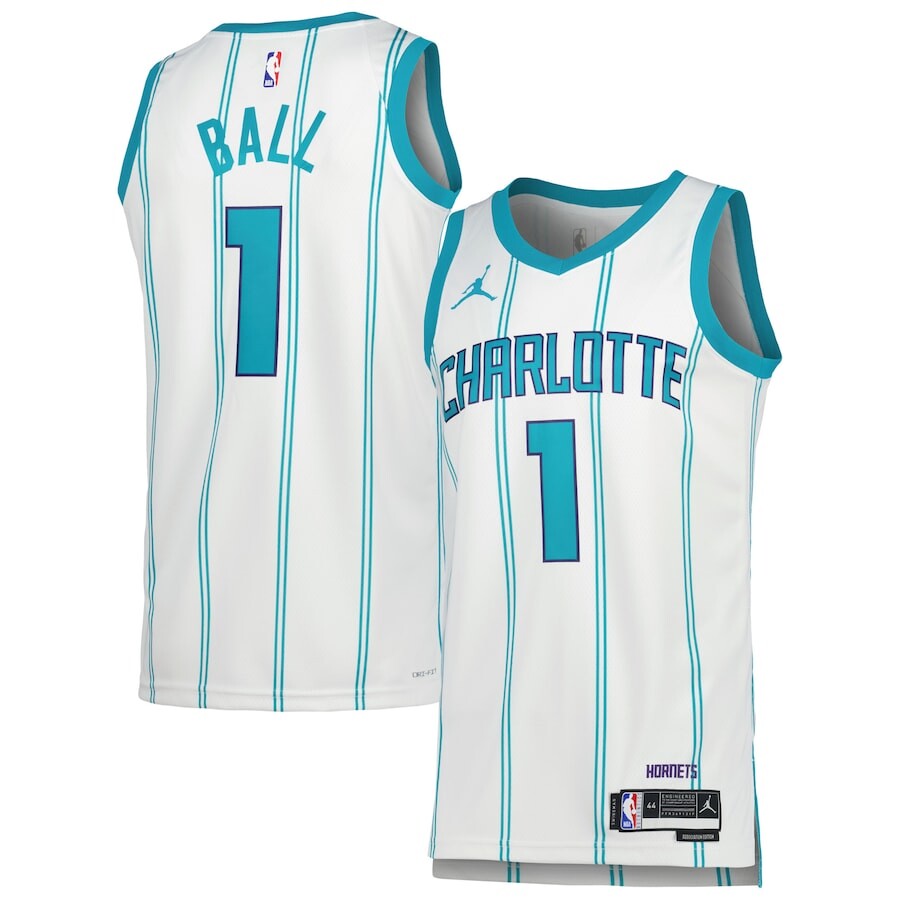 

Джерси Jordan Brand Charlotte Hornets, белый