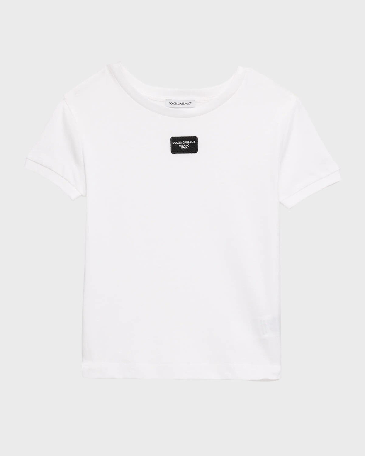 

Футболка с короткими рукавами и логотипом для девочек Dolce&Gabbana, цвет White