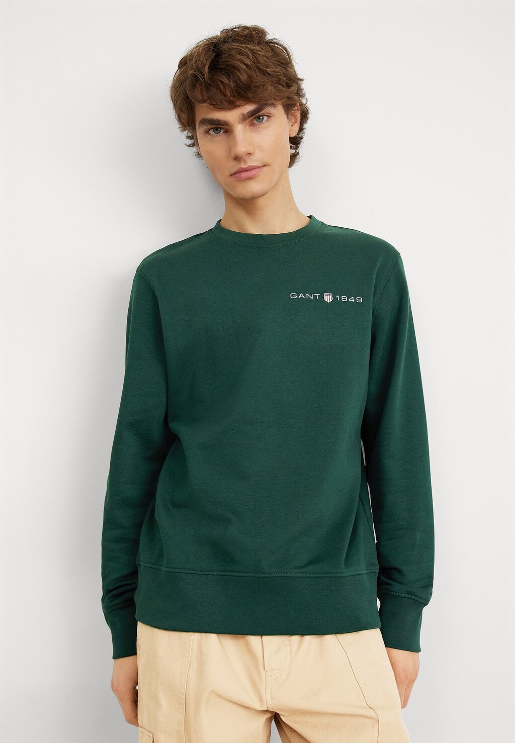 

Толстовка с капюшоном GANT, темно-зеленый