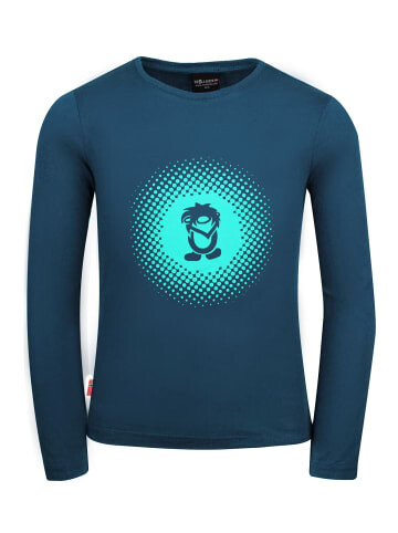 

Лонгслив Trollkids Pointillism, цвет Mitternachtsblau/Dunkleminze