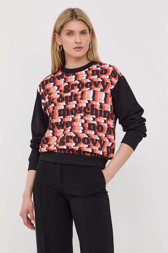 

Хлопковая толстовка Love Moschino, черный