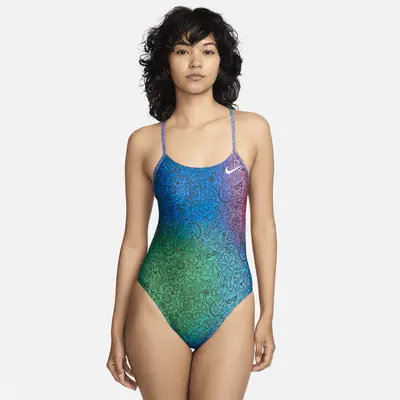 

Купальник Nike Swim HydraStrong Cutout One-Piece Swimsuit, черный