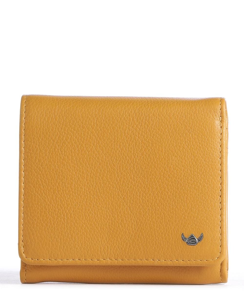 

Кошелек Madrid RFID RFIFD из зерненой яловой кожи Golden Head, желтый