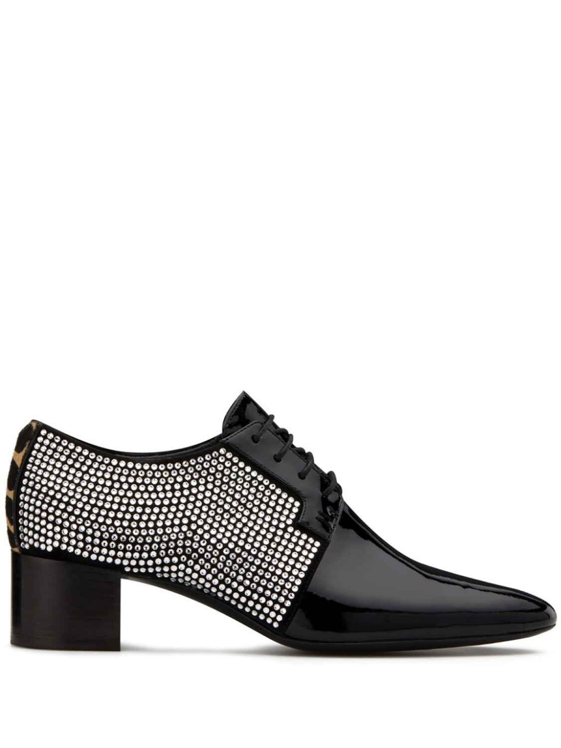 

Giuseppe Zanotti туфли Thaila Sparkle на шнуровке, черный