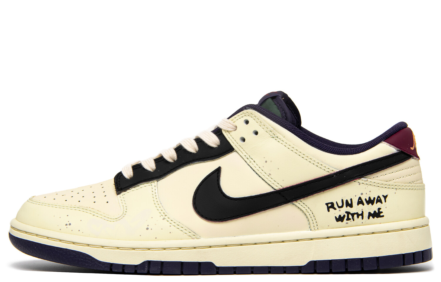 

Кроссовки Nike Dunk Skateboarding Shoes Men Low-top Black/ Beige, цвет Off White