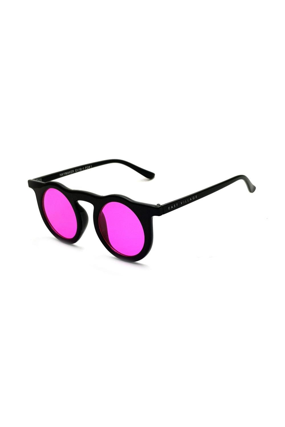 солнцезащитные очки авиаторы jordan east village серебро Круглые солнцезащитные очки Haymaker East Village, черный