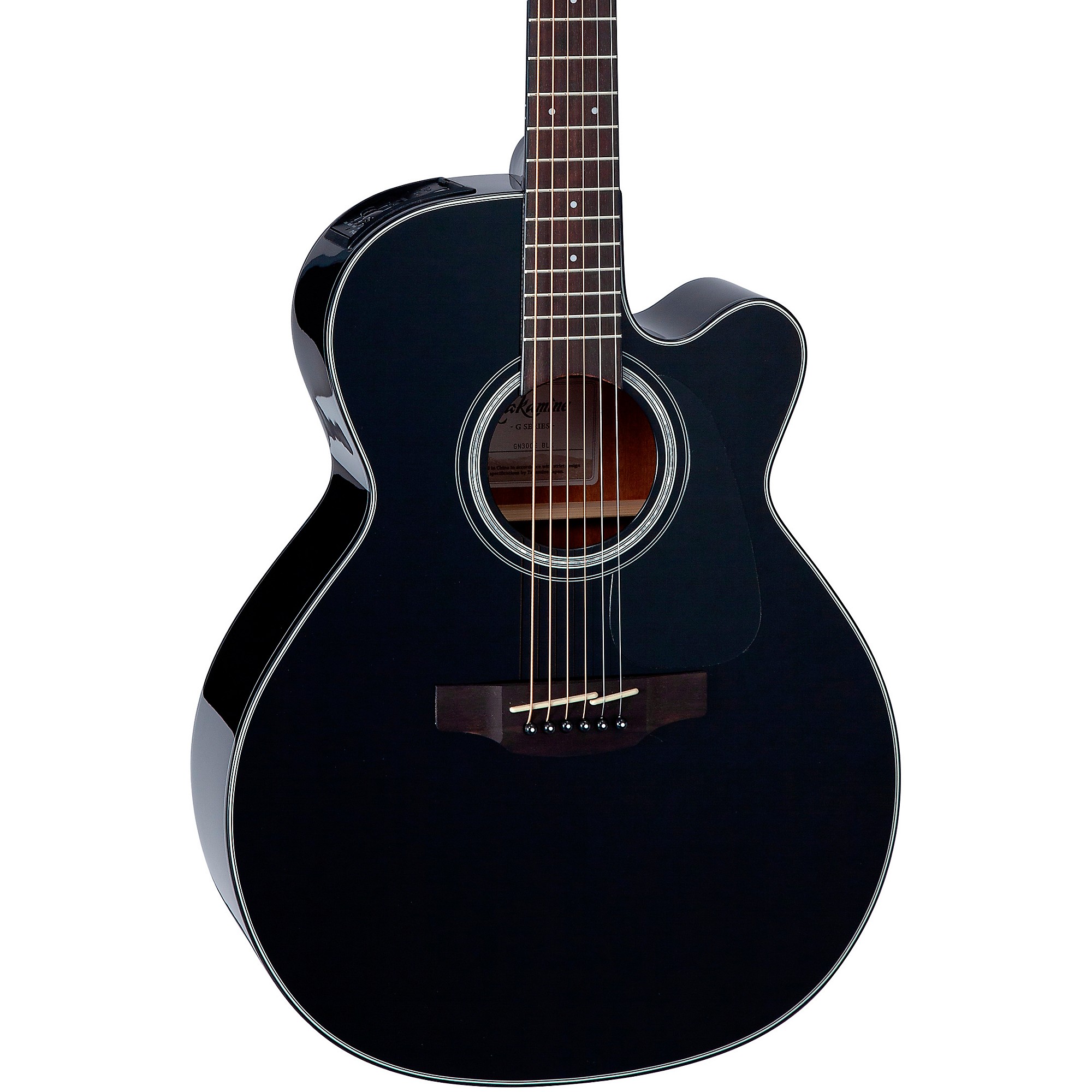 цена Акустически-электрическая гитара Takamine G Series GN30CE NEX Cutaway, черный глянцевый цвет