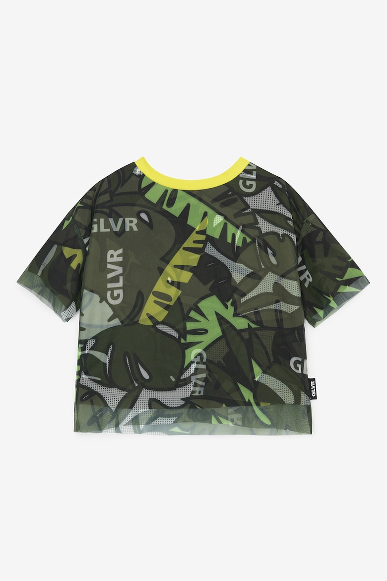 цена Асимметричная футболка с заниженными рукавами Gulliver, зеленый