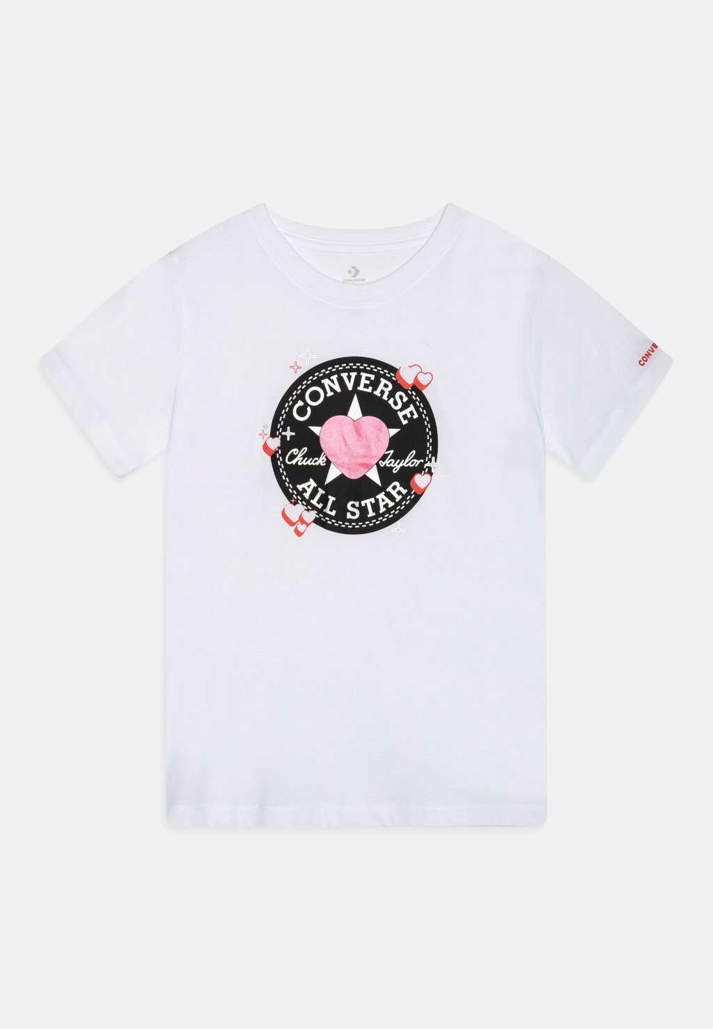 

Футболка с принтом Valentines Chuck Tee Converse, белый