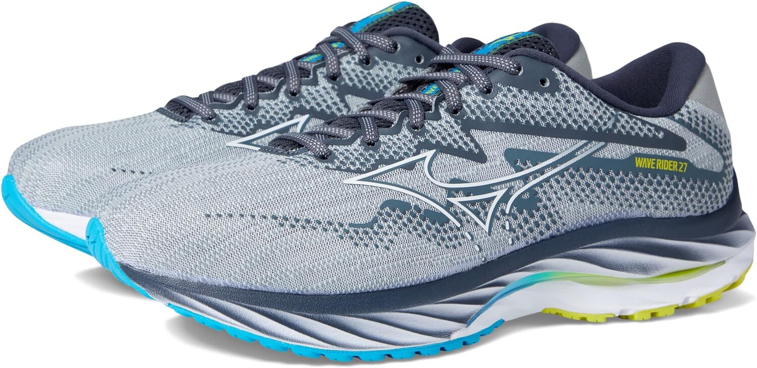 

Кроссовки Wave Rider 27 Mizuno, цвет Pearl Blue/White