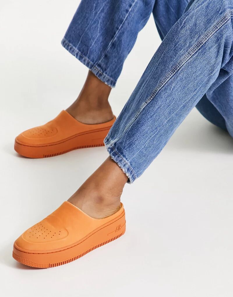 Оранжевые кроссовки без шнуровки Nike Air Force 1 Lover XX мате cbse naranja 500 г