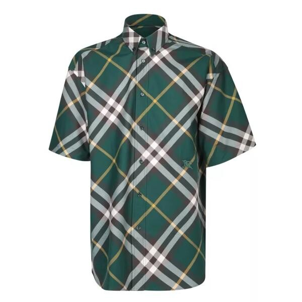

Футболка cotton shirt Burberry, зеленый