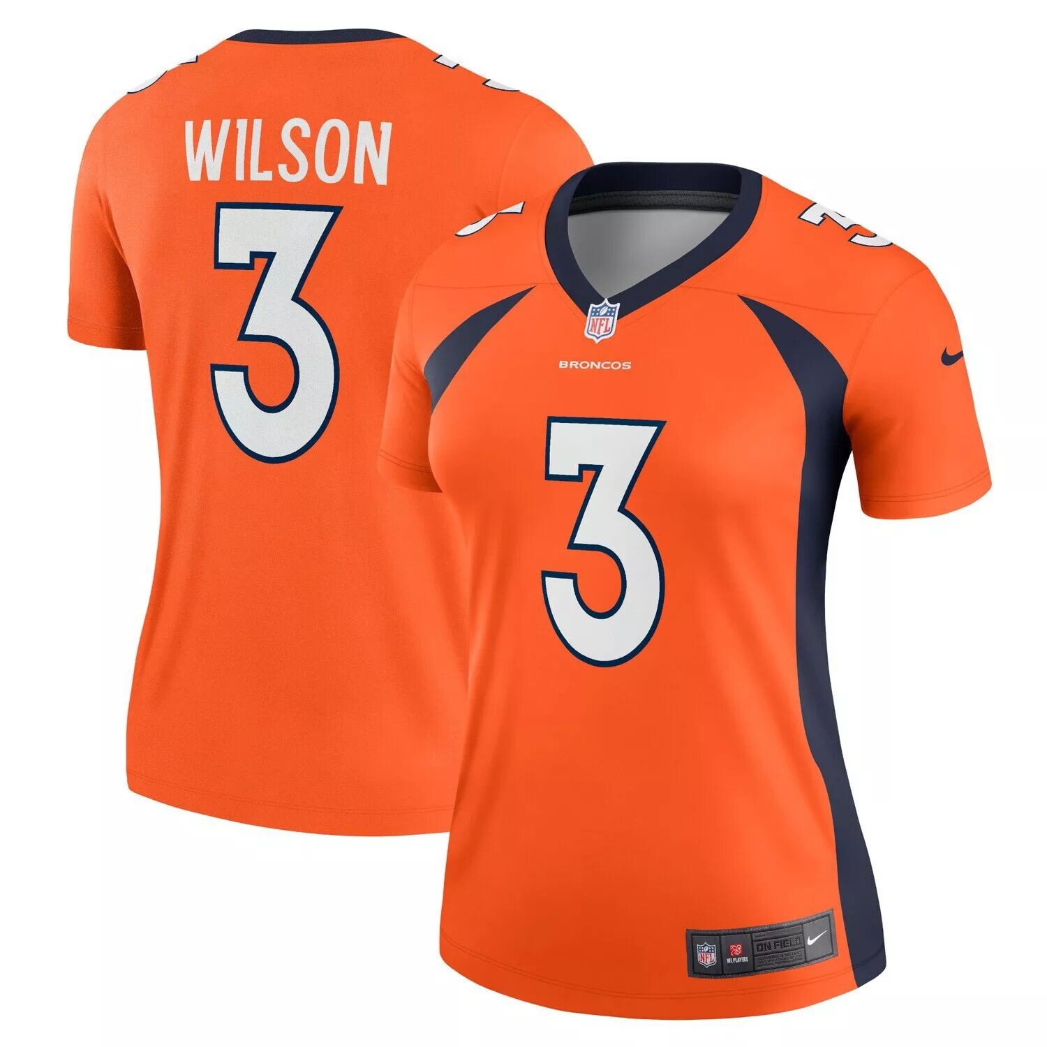 

Женская майка Nike Russell Wilson Orange Denver Broncos Alternate Legend Nike