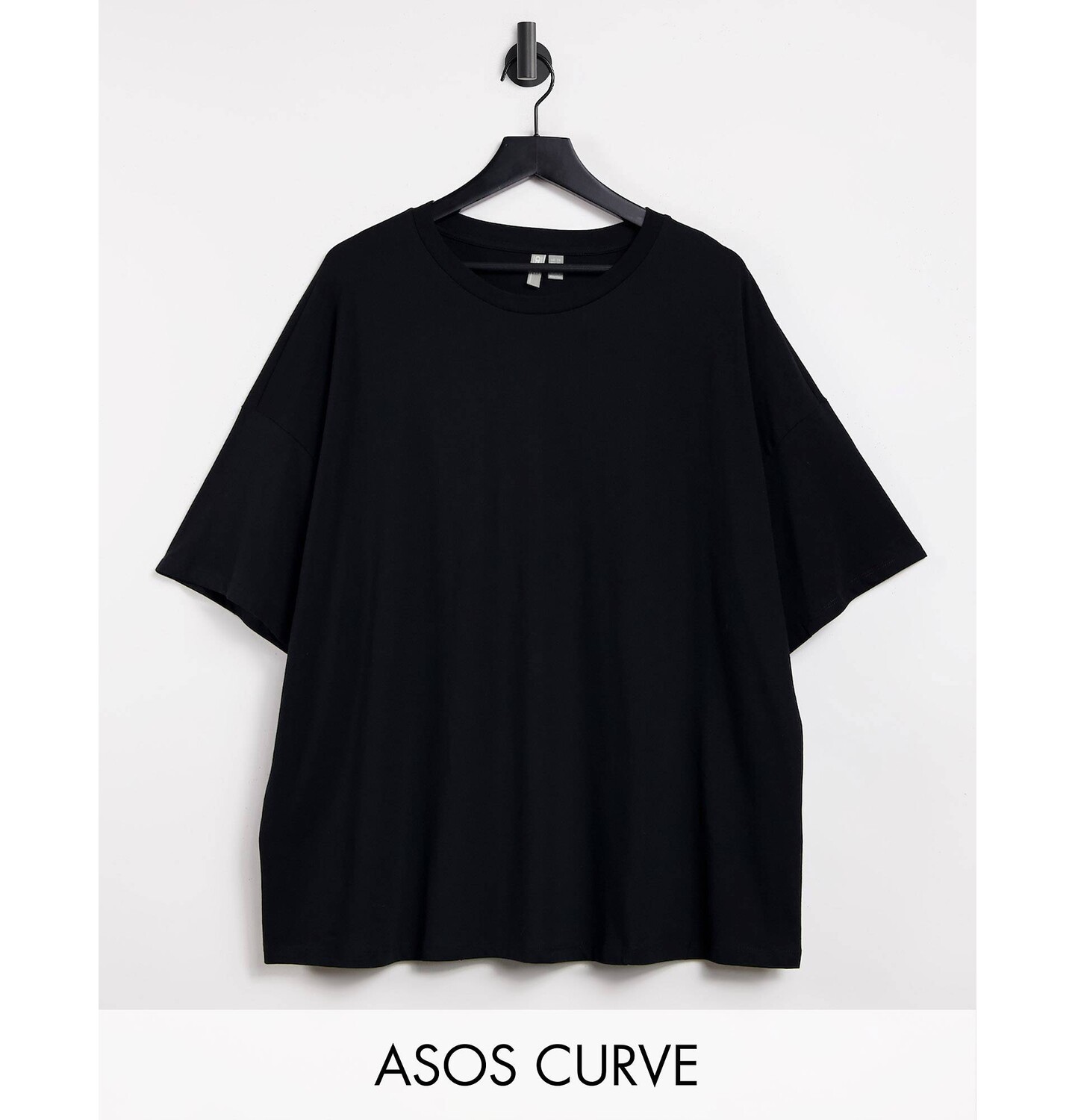 

Черная футболка оверсайз ASOS DESIGN Curve ASOS Curve, Черный