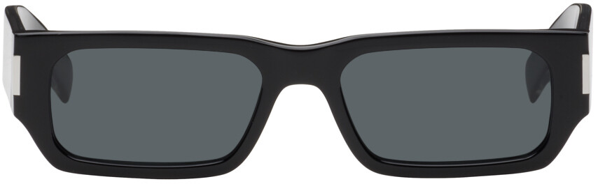 

Черные солнцезащитные очки SL 660 Saint Laurent, цвет Black/Crystal/Black