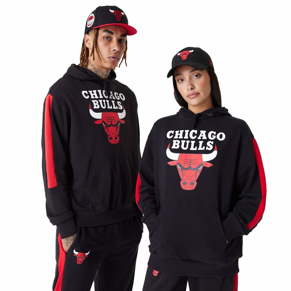 

Худи New Era NBA Colour Block OS Chicago Bulls, черный