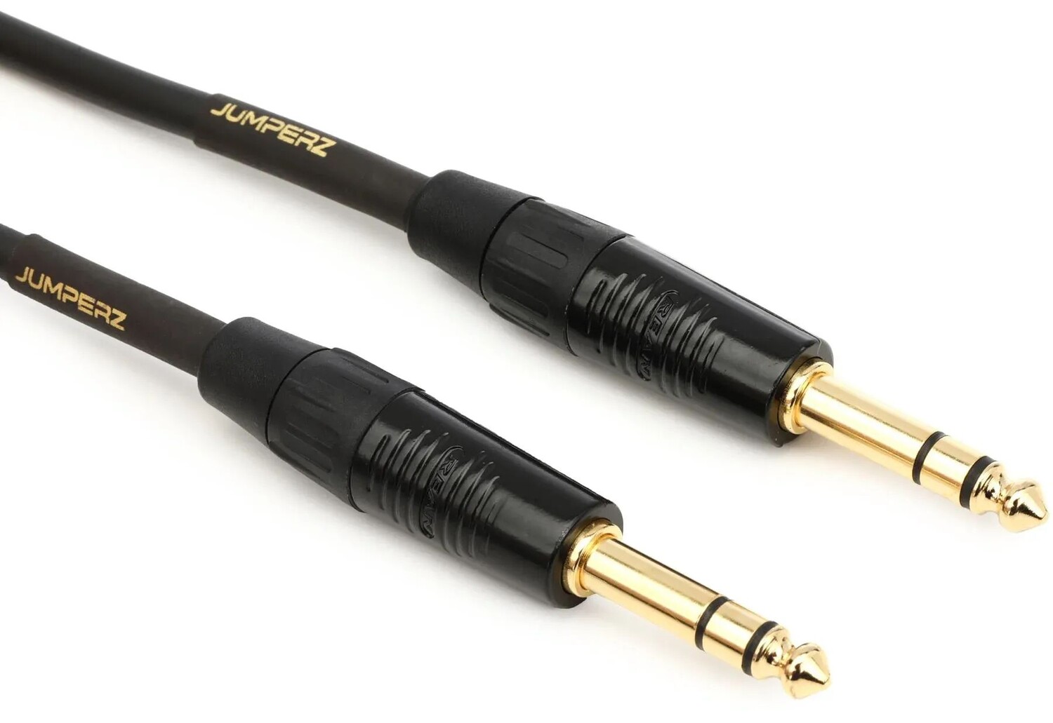 

JUMPERZ JG2TRS-1 Золотой соединительный кабель TRS-TRS — 1 фут