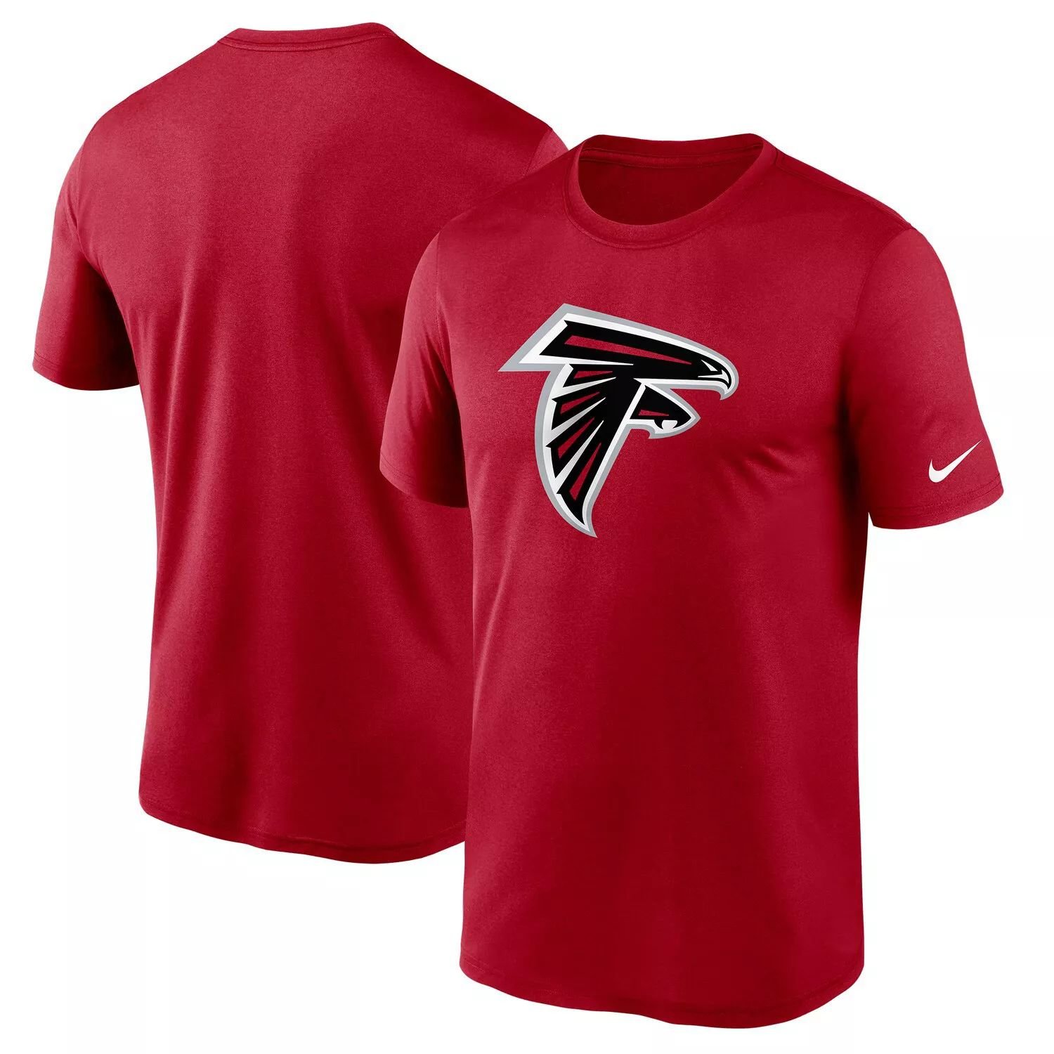 

Мужская красная футболка с логотипом Atlanta Falcons Essential Legend Performance Nike, Красный, Мужская красная футболка с логотипом Atlanta Falcons Essential Legend Performance Nike