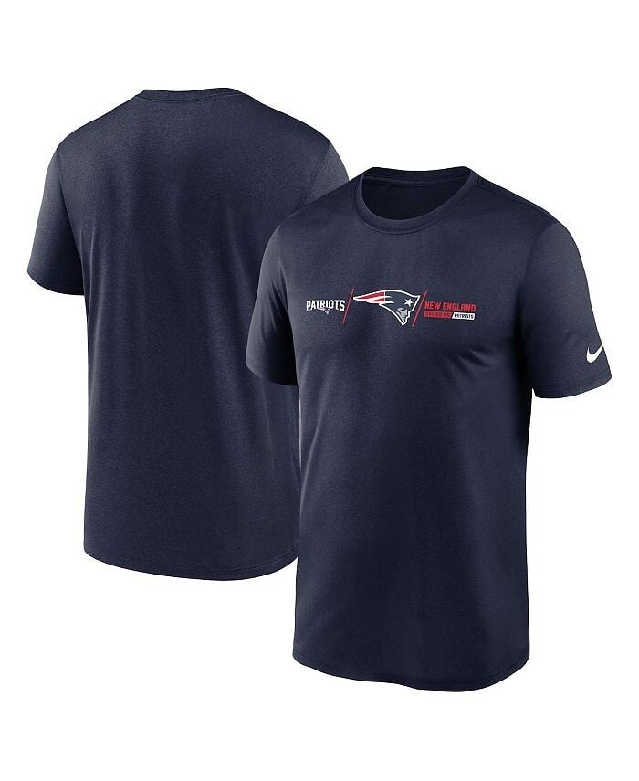 

Мужская темно-синяя футболка New England Patriots Horizontal Lockup Legend Nike, синий