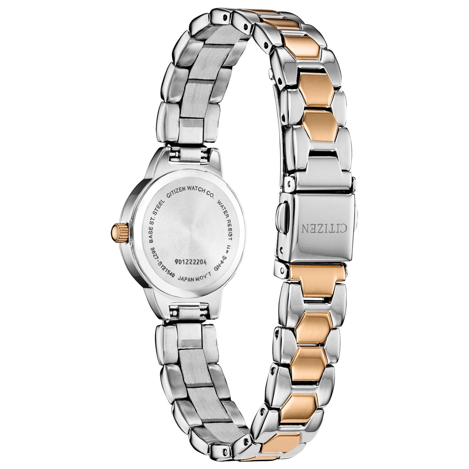 Женские двухцветные часы с кристаллами - EZ7016-50D Citizen часы citizen eq0534 50d