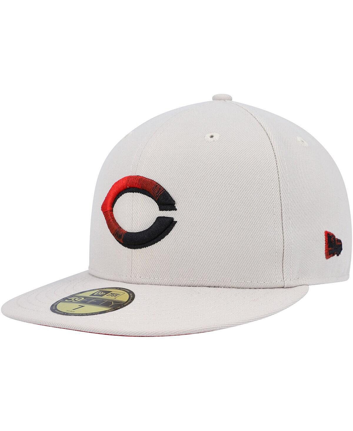 

Мужская шляпа цвета хаки Cincinnati Reds Stone Dim 59FIFTY с приталенной шляпой New Era