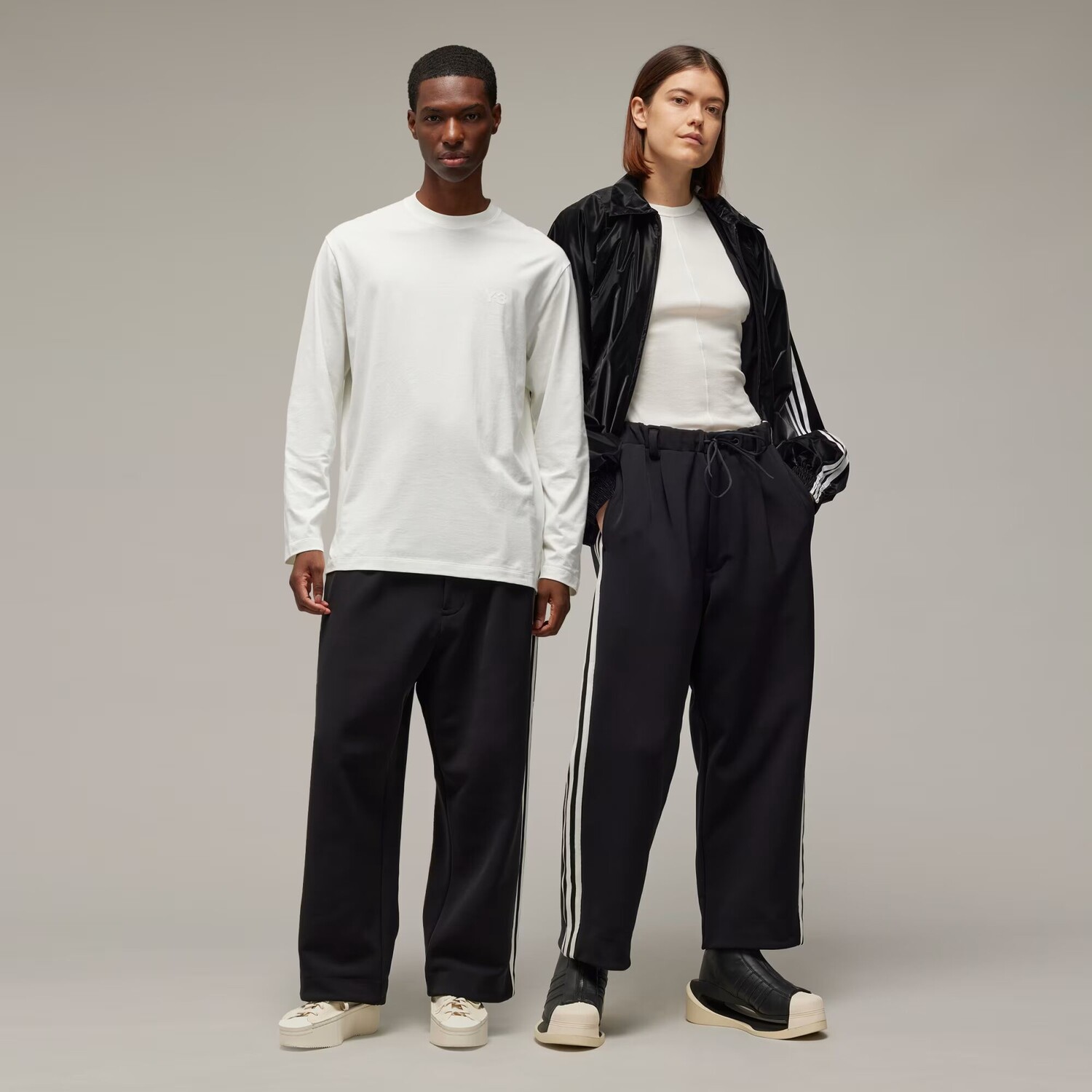 

Прямые спортивные брюки с 3 полосками Y-3 Adidas