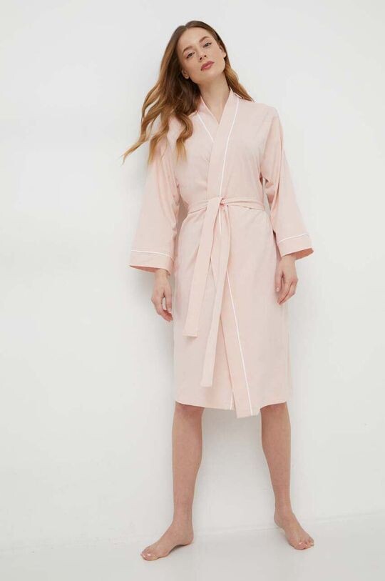 

Хлопковый халат United Colors of Benetton, розовый