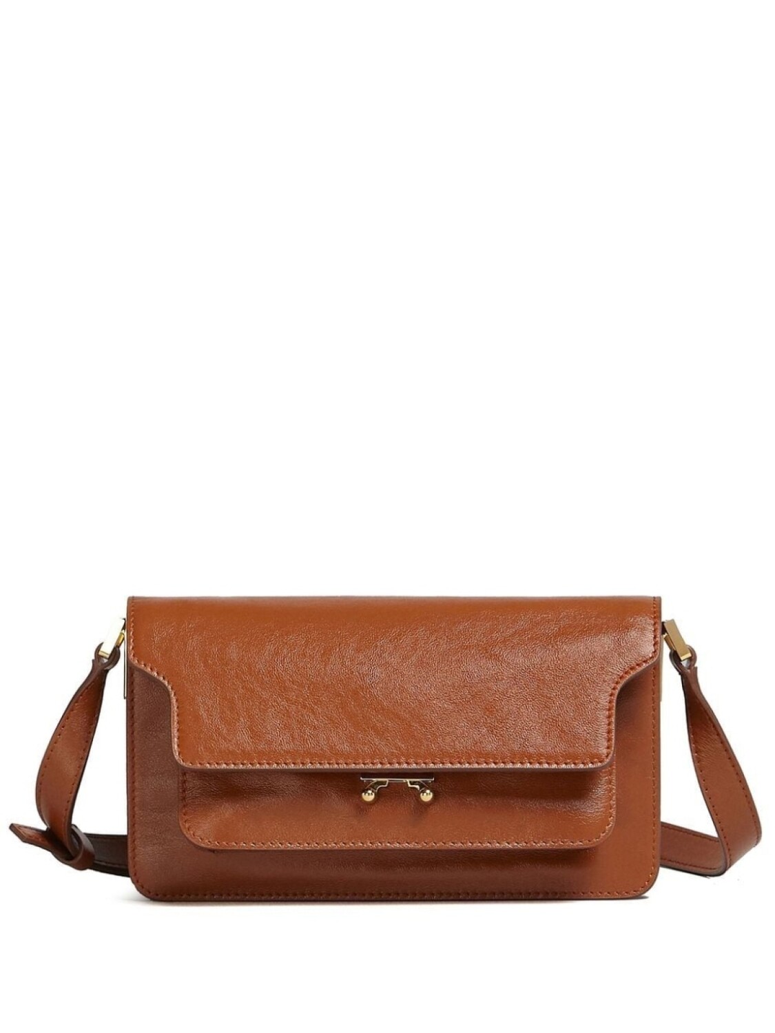 

Marni сумка на плечо Trunk, коричневый