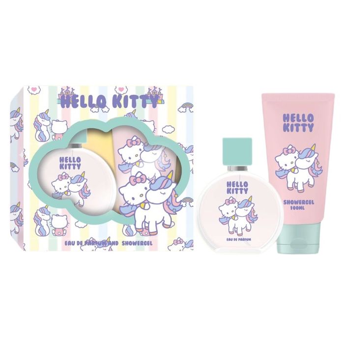 Детская туалетная вода Unicorn Eau de Parfum Set de regalo Hello Kitty, EDP 50 ml + Gel 50 ml подарочный набор hello kitty с мягким брелком