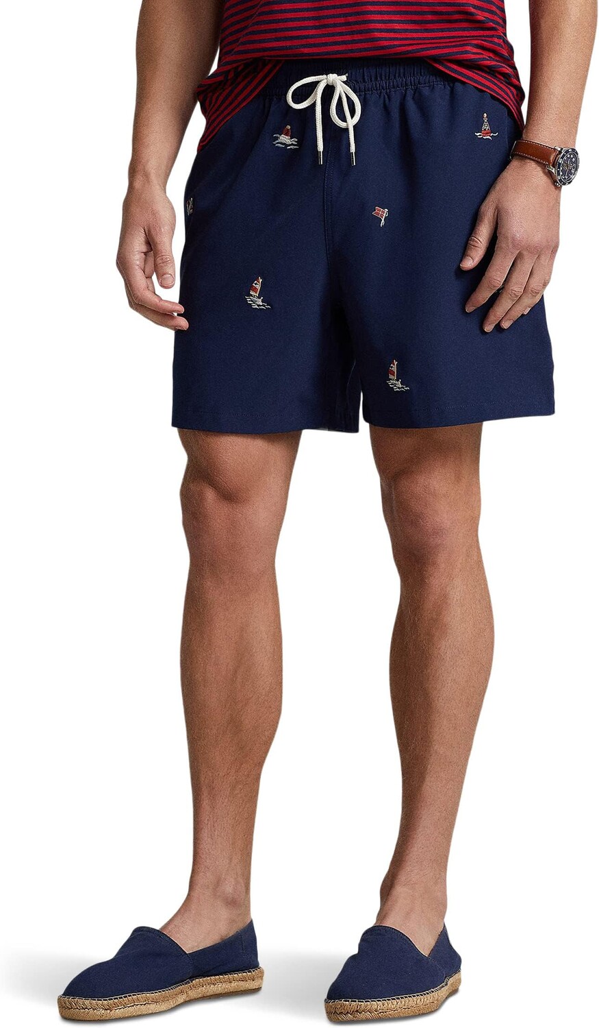 

Классические плавки Traveller 5,75 дюйма Polo Ralph Lauren, мульти