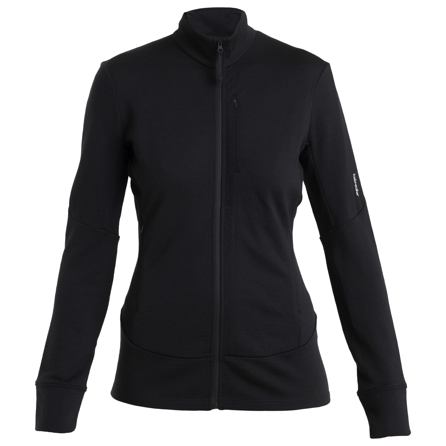 цена Куртка из мериноса Icebreaker Women's Merino 260 Quantum IV L/S Zip, черный