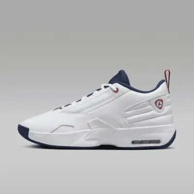 

Кроссовки Jordan Max Aura 6, цвет White/Varsity Red/Midnight Navy