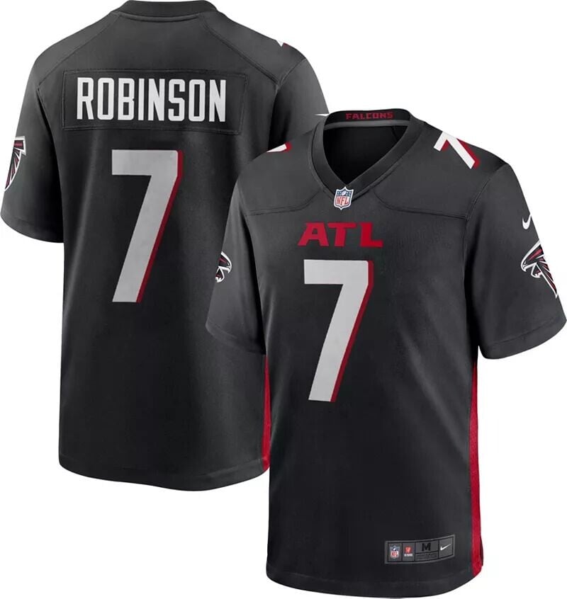 

Мужское джерси Nike Atlanta Falcons Bijan Robinson Black Game