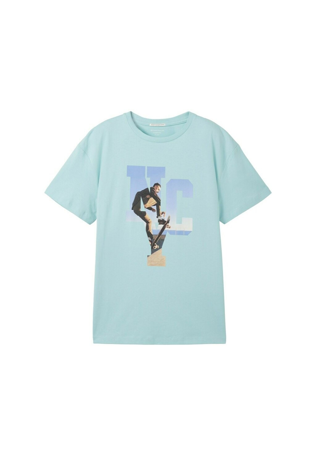 

Футболка с принтом TOM TAILOR, цвет pastel turquoise