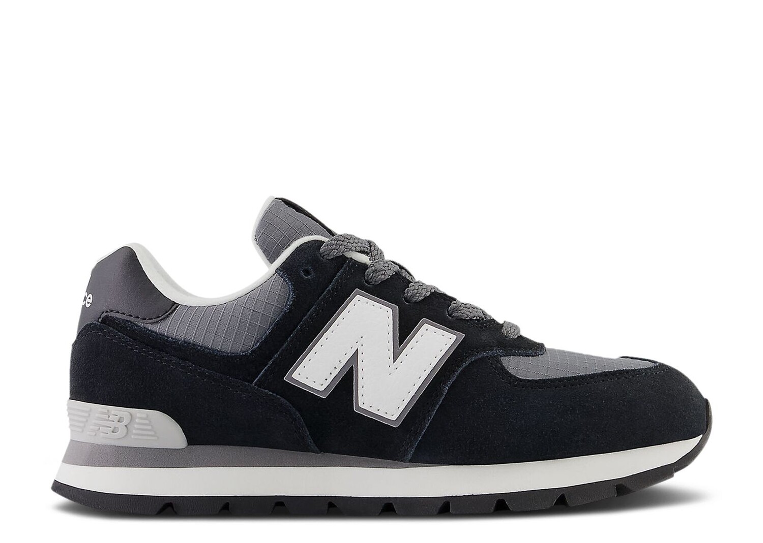 

Кроссовки New Balance 574 Big Kid Wide 'Black White', черный