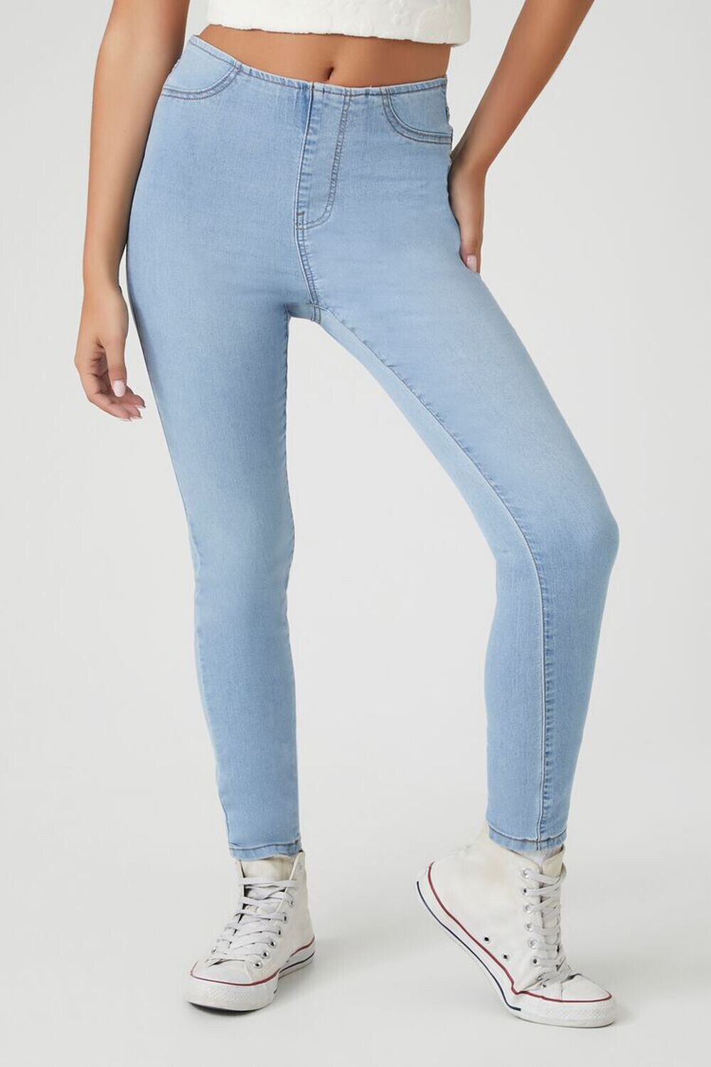 

Джинсы скинни из эластичного денима Forever 21, деним