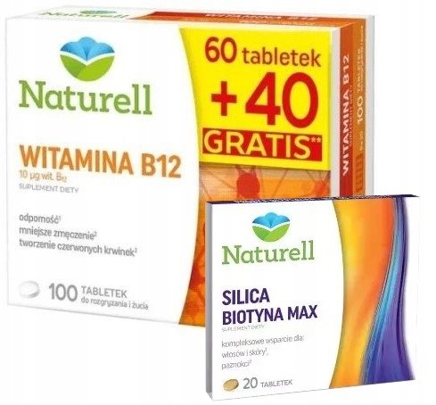 Naturell, Витамин B12, 100 таб. USP Zdrowie