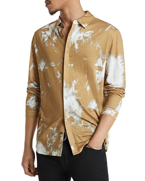 

Льняная рубашка Madera стандартного кроя John Varvatos, цвет Yellow