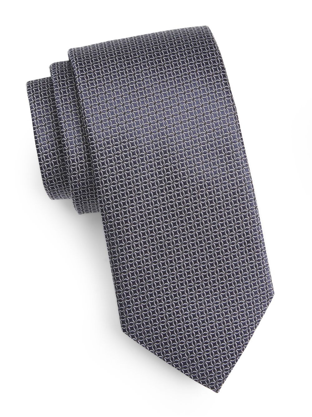 

Жаккардовый галстук 100 Fili ZEGNA, нави