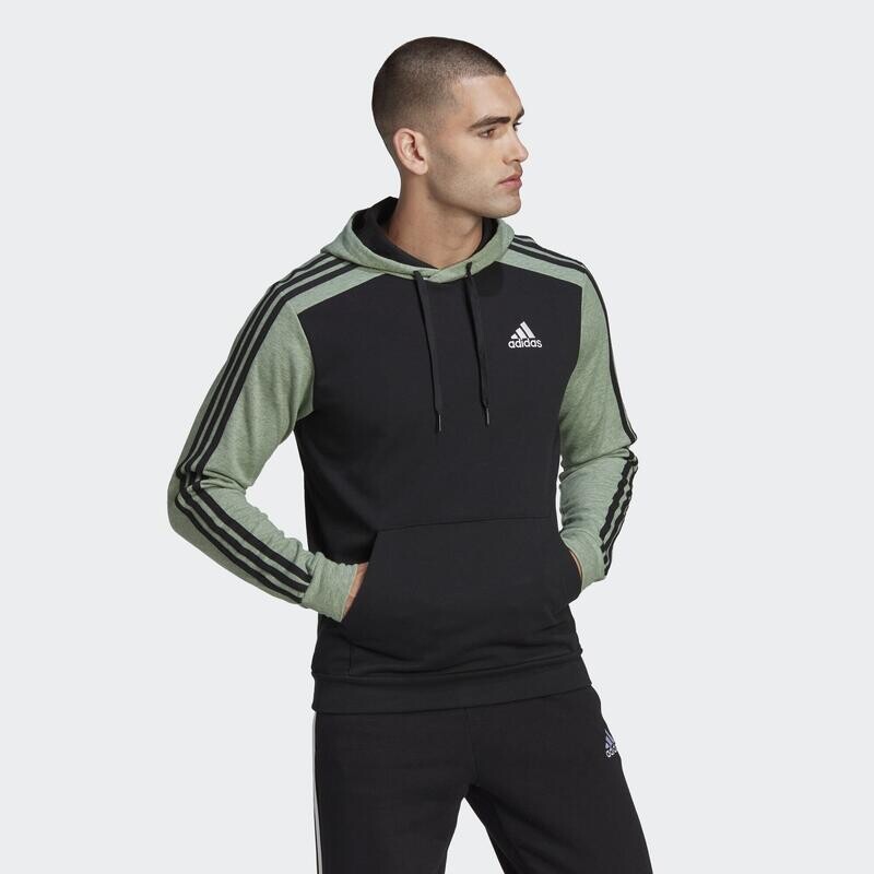 

Худи Essentials меланж из френча терри ADIDAS, цвет negro