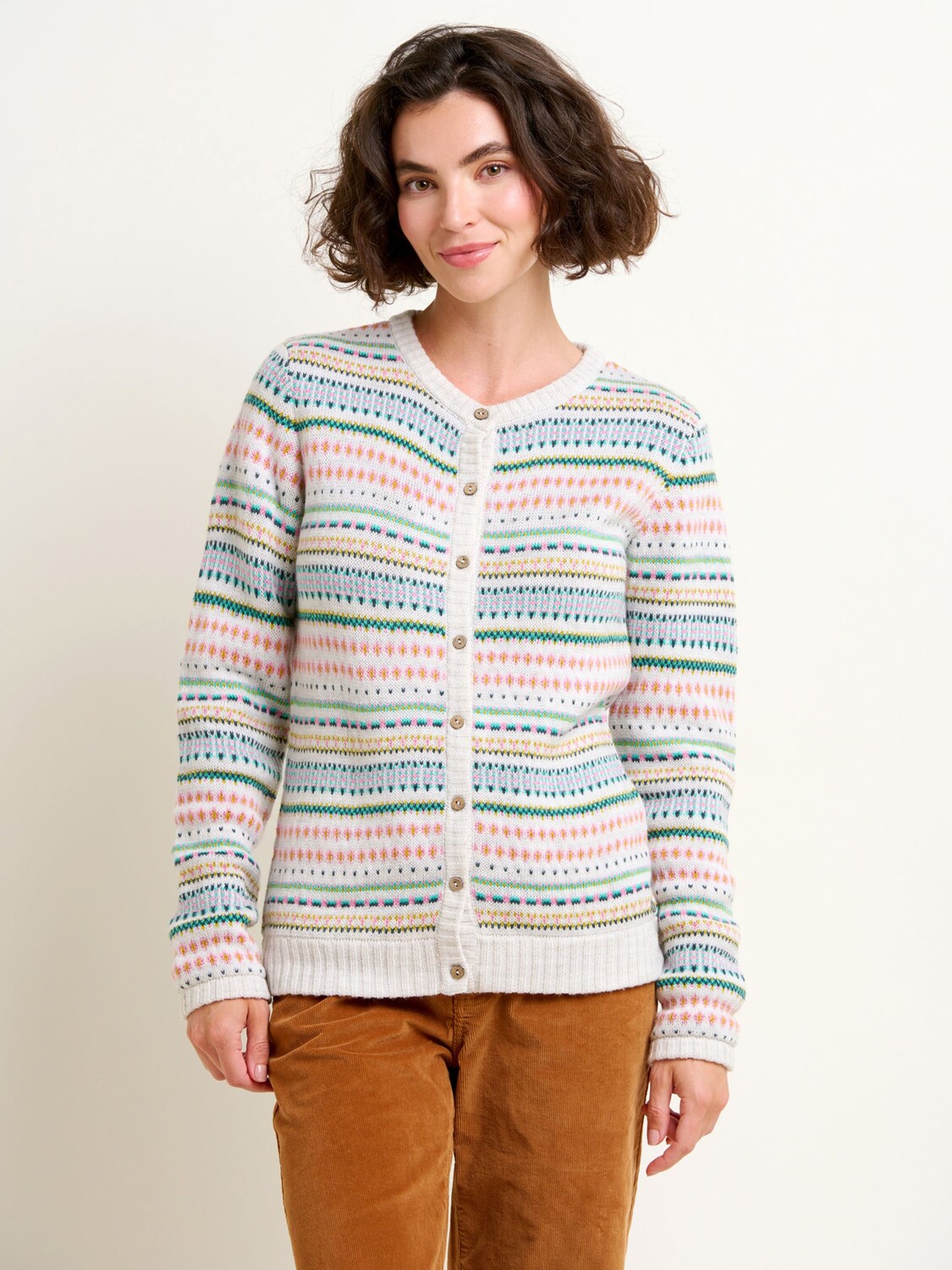 

Кардиган Fairisle из смесовой шерсти Brakeburn, мульти