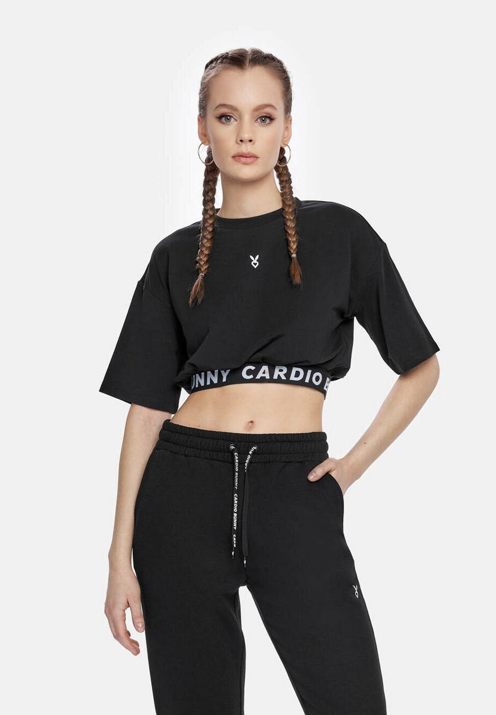 

Футболка с принтом Cardio Bunny, черный
