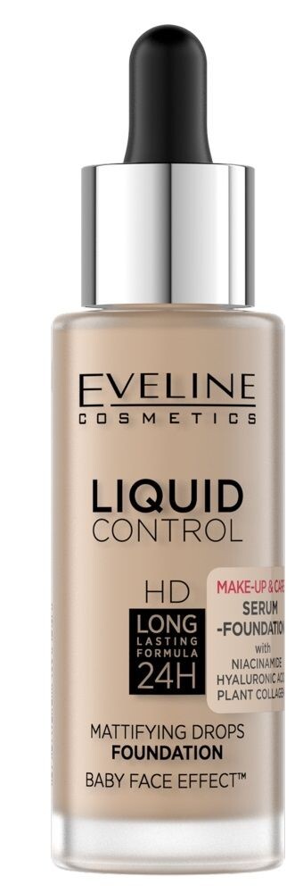 

Праймер для лица Eveline Liquid Control Niacynamid, 035 Natural Beige
